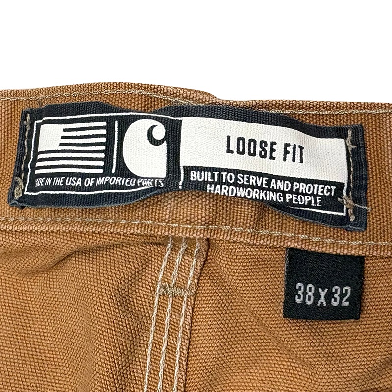 Carhartt �����ϡ��ȡ�Double Knee Painter Pants ���֥�ˡ� �ڥ��󥿡��ѥ�ġ��ڥ����ӡ�col.DUCK BROWN��size:W38��L32ɽ��(����W38��L31)�����å����� ��USED �桼���ɡۡ���šۡ�Ź�޻����Բġ�