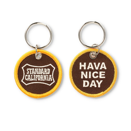 STANDARD CALIFORNIA ����������ɥ���ե���˥� �� HIGHTIDE �� SD Stitch Work Key Holder ���ƥå� ��� �����ۥ������2����WHITE/BROWN��