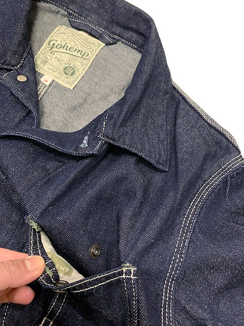 GOHEMP �����إ�ס�COVER ALL JACKET ���С������른�㥱�åȡ��إ�ץǥ˥ࡡ�إ�ץ��åȥ�9oz���㡡�ǥ˥ॸ�㥱�å�