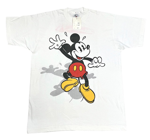 ��SALE 30%OFF�ۡ�DEADSTOCK��Mickey mouse T����ġ�BIG PRINT �ߥå����ޥ�����color:WHITE ����ꥫ���ڥǥåɥ��ȥå��ۡ�VINTAGE ������ơ����ۡ�Ź�޻����Բġ�