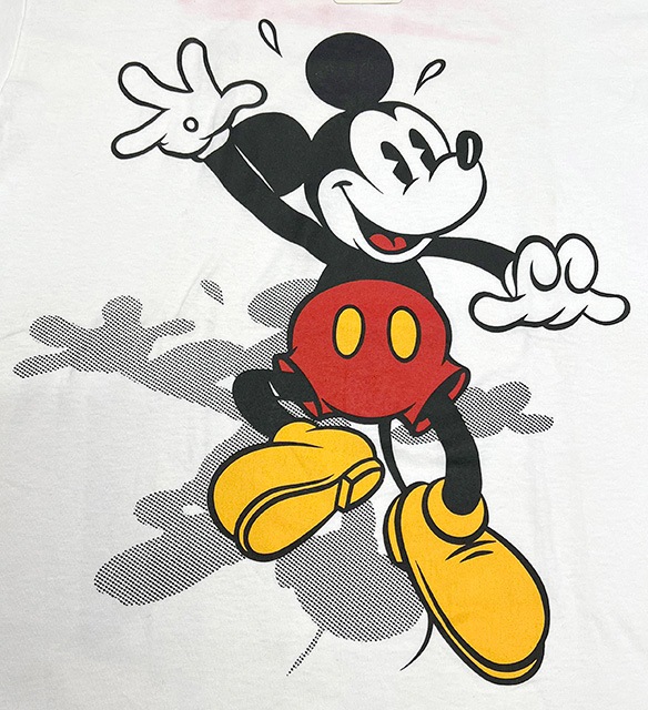 ��SALE 30%OFF�ۡ�DEADSTOCK��Mickey mouse T����ġ�BIG PRINT �ߥå����ޥ�����color:WHITE ����ꥫ���ڥǥåɥ��ȥå��ۡ�VINTAGE ������ơ����ۡ�Ź�޻����Բġ�