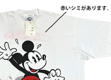 ��SALE 30%OFF�ۡ�DEADSTOCK��Mickey mouse T����ġ�BIG PRINT �ߥå����ޥ�����color:WHITE ����ꥫ���ڥǥåɥ��ȥå��ۡ�VINTAGE ������ơ����ۡ�Ź�޻����Բġ�