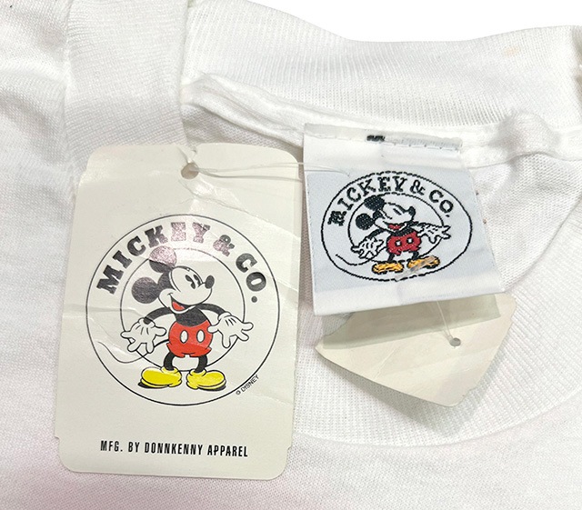 ��SALE 30%OFF�ۡ�DEADSTOCK��Mickey mouse T����ġ�BIG PRINT �ߥå����ޥ�����color:WHITE ����ꥫ���ڥǥåɥ��ȥå��ۡ�VINTAGE ������ơ����ۡ�Ź�޻����Բġ�