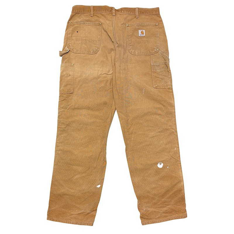 Carhartt �����ϡ��ȡ�Double Knee Painter Pants ���֥�ˡ� �ڥ��󥿡��ѥ�ġ��ڥ����ӡ�col.DUCK BROWN��size:W38��L32ɽ��(����W39��L32)�����å����ϡ�Made in U.S.A.  ��USED �桼���ɡۡ���šۡ�Ź�޻����Բġ�