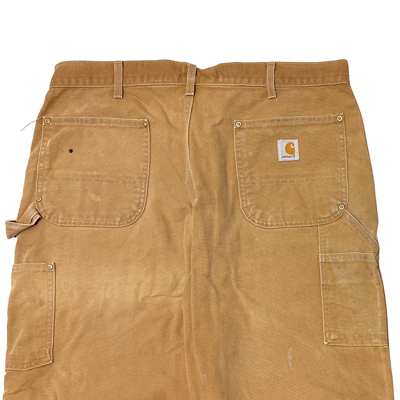 Carhartt �����ϡ��ȡ�Double Knee Painter Pants ���֥�ˡ� �ڥ��󥿡��ѥ�ġ��ڥ����ӡ�col.DUCK BROWN��size:W38��L32ɽ��(����W39��L32)�����å����ϡ�Made in U.S.A.  ��USED �桼���ɡۡ���šۡ�Ź�޻����Բġ�