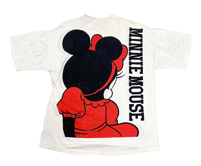 DEADSTOCKMinnie mouse TġBIG PRINT ߥˡޥcolor:WHITE ꥫڥǥåɥȥåۡVINTAGE ơۡŹ޻Բġ