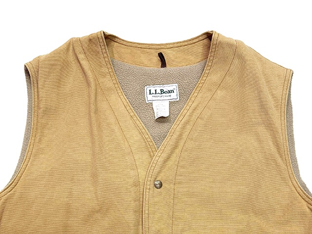 ��SALE 30%OFF�� 80s��L.L.BEAN ���륨��ӡ���DUCK BOA VEST ���å� �ܥ� �٥��ȡ�col:BEIGE��size:MENS XL TALL��MADE IN U.S.A.������ꥫ������VINTAGE ������ơ����ۡ���š�
