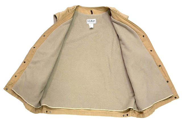 ��SALE 30%OFF�� 80s��L.L.BEAN ���륨��ӡ���DUCK BOA VEST ���å� �ܥ� �٥��ȡ�col:BEIGE��size:MENS XL TALL��MADE IN U.S.A.������ꥫ������VINTAGE ������ơ����ۡ���š�