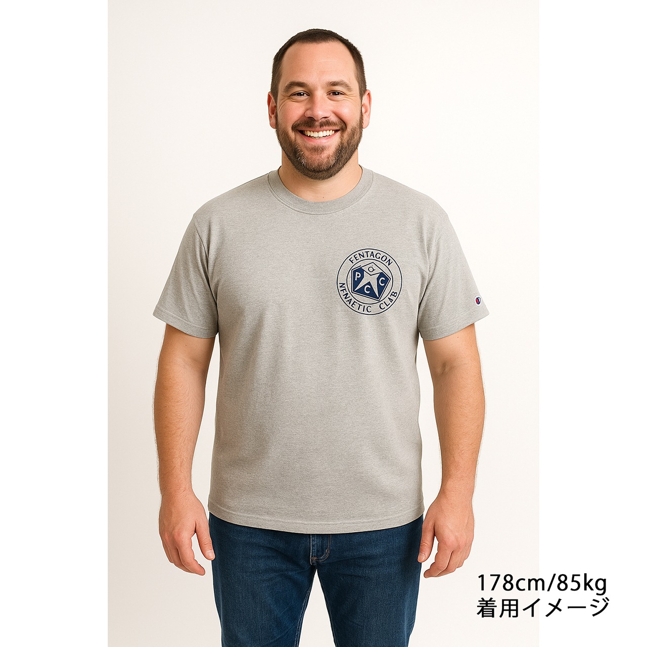 90sChampion ԥS/S T-SHIRTS 硼ȥ꡼ Tġ88/12ϡcol.HEATHER GRAYsize:X-LARGEĻɽPENTAGON ATHLETIC CLUBMADE IN U.S.A. VINTAGE ơۡšۡŹ޻Բġ