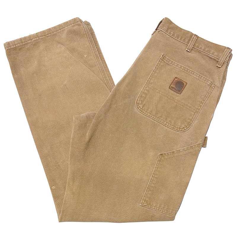 90s��Carhartt �����ϡ��ȡ�Single Knee Painter Pants ��col.DUCK BROWN��size:ɽ���ʤ�(W36��L32����)