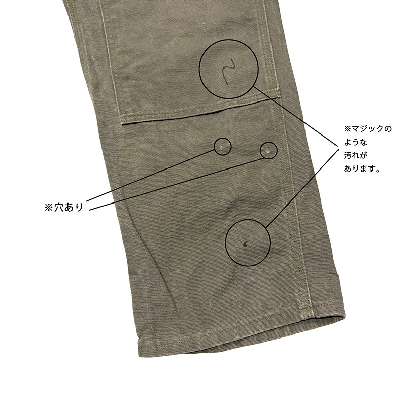 Carhartt �����ϡ��ȡ�Double Knee Painter Pants ���֥�ˡ� �ڥ��󥿡��ѥ�ġ�col.OLIVE��size:W38��L32ɽ��(����W39��L31)�����å����ϡ�Made in U.S.A.  ��USED �桼���ɡۡ���šۡ�Ź�޻����Բġ�