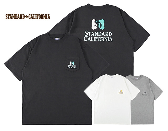 STANDARD CALIFORNIA ����������ɥ���ե���˥���SD Heavyweight Shield Logo Pocket T���إӡ��������� ������ɥ����ݥ��å� T����ġ�2026SS