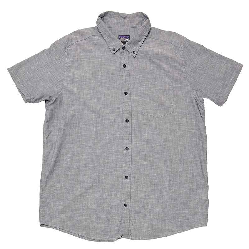patagonia �ѥ����˥���BD S/S SHIRTS �ܥ�������� ���硼�ȥ��꡼�� ����ġ�col.GRAY��size:XL�����åȥ�ݥ��Ǻࡡ��USED �桼���ɡۡ���šۡ�Ź�޻����Բġ�