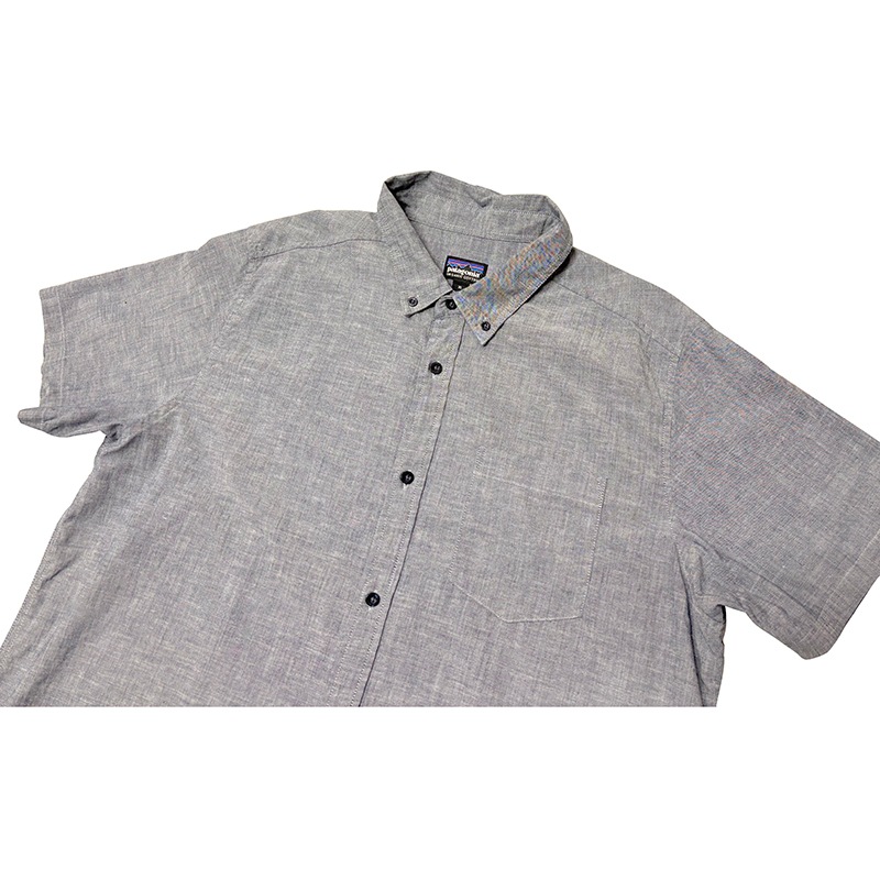 patagonia �ѥ����˥���BD S/S SHIRTS �ܥ�������� ���硼�ȥ��꡼�� ����ġ�col.GRAY��size:XL�����åȥ�ݥ��Ǻࡡ��USED �桼���ɡۡ���šۡ�Ź�޻����Բġ�
