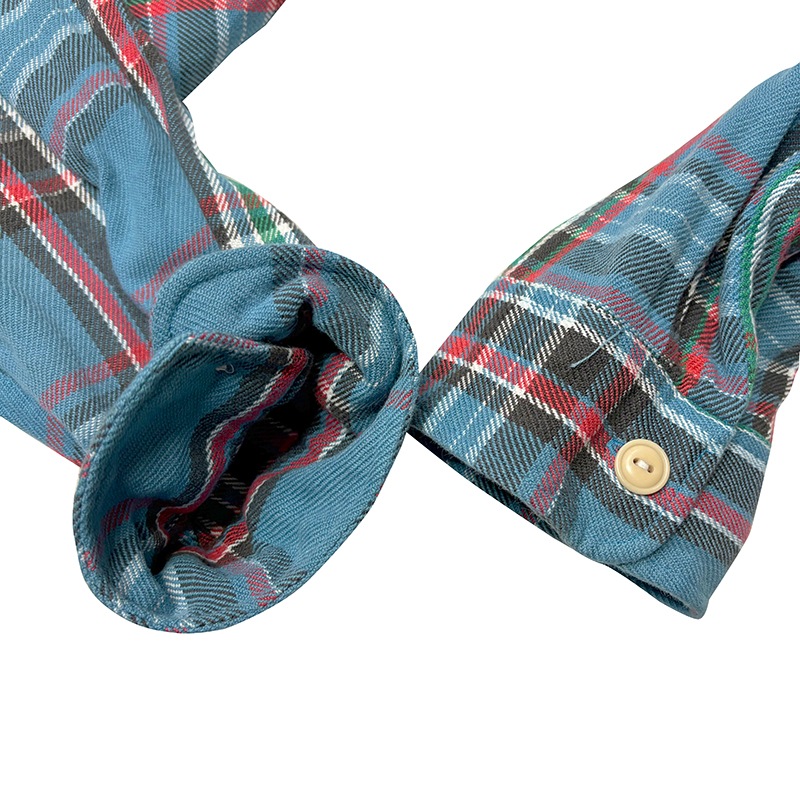 RUGBY-Ralph Lauren- �饰�ӡ� -���ե������-��L/S Flannel Shirt ���󥰥��꡼�� �ե��ͥ� ����ġ������å�����col.BLUE��RED��size:XL����USED �桼���ɡۡ���šۡ�Ź�޻����Բġ�