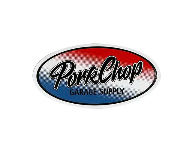 PORKCHOP GARAGE SUPPLY ݡå 졼ץ饤OVAL TRICOLOR STICKERХ ȥꥳ ƥåʱ߷