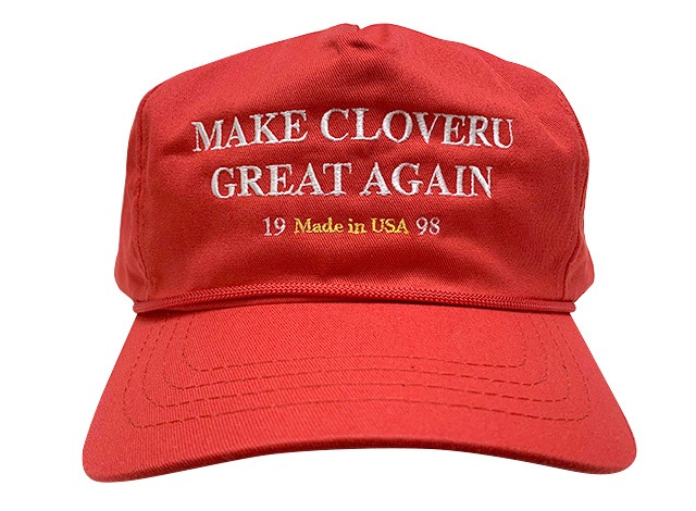 Cloveru Х롡MAKE CLOVERU GREAT AGAIN CAP ᥤ Х 졼 åס˹ҡ2(BLACK/RED)MADE IN USACali Headwear
