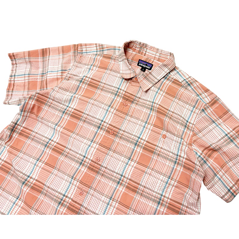 patagonia �ѥ����˥���S/S SHIRTS ���硼�ȥ��꡼�� ����ġ�col.CORAL PINK��size:XL�����åȥ�ݥ��Ǻࡡ��USED �桼���ɡۡ���šۡ�Ź�޻����Բġ�