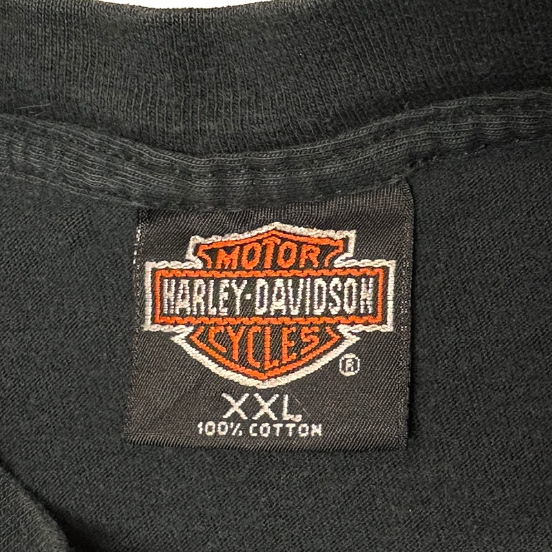 90-00s��Harley-Davidson �ϡ��졼���ӥåɥ���SHORT SLEEVE T-SHIRTS ���硼�ȥ��꡼�� T����ġ�col:BLACK��size:XXL��Made in U.S.A.����VINTAGE �ӥ�ơ����ۡ���šۡ�Ź�޻����Բġ�