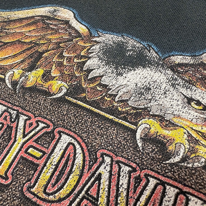 90-00s��Harley-Davidson �ϡ��졼���ӥåɥ���SHORT SLEEVE T-SHIRTS ���硼�ȥ��꡼�� T����ġ�col:BLACK��size:XXL��Made in U.S.A.����VINTAGE �ӥ�ơ����ۡ���šۡ�Ź�޻����Բġ�