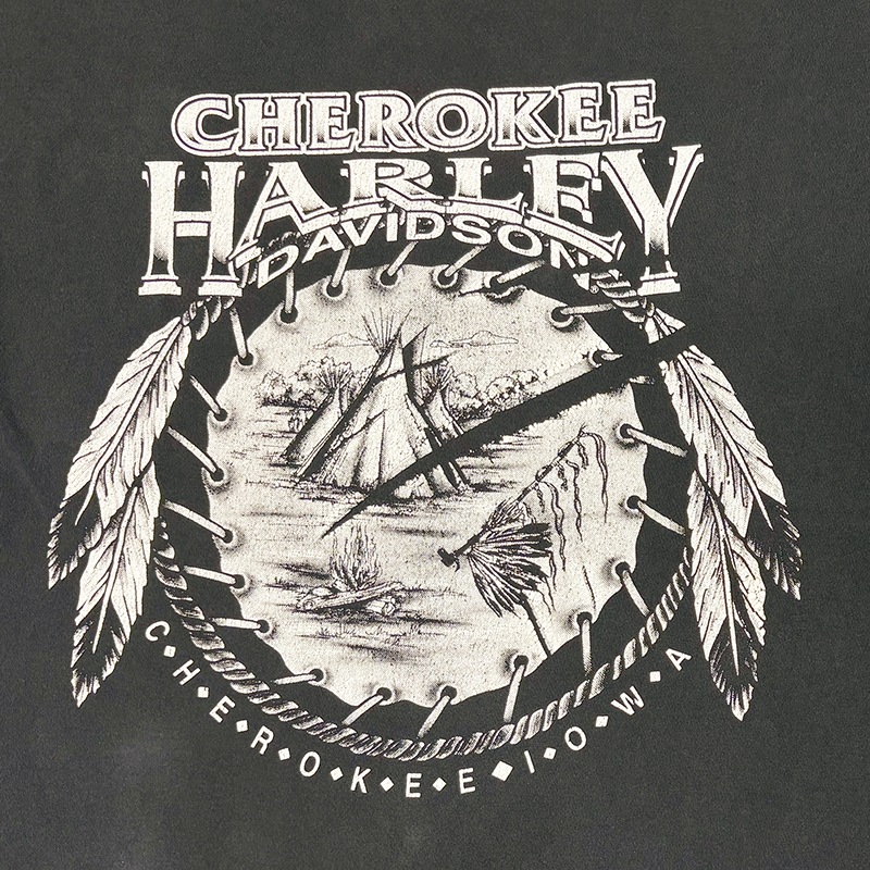 90-00s��Harley-Davidson �ϡ��졼���ӥåɥ���SHORT SLEEVE T-SHIRTS ���硼�ȥ��꡼�� T����ġ�col:BLACK��size:XXL��Made in U.S.A.����VINTAGE �ӥ�ơ����ۡ���šۡ�Ź�޻����Բġ�
