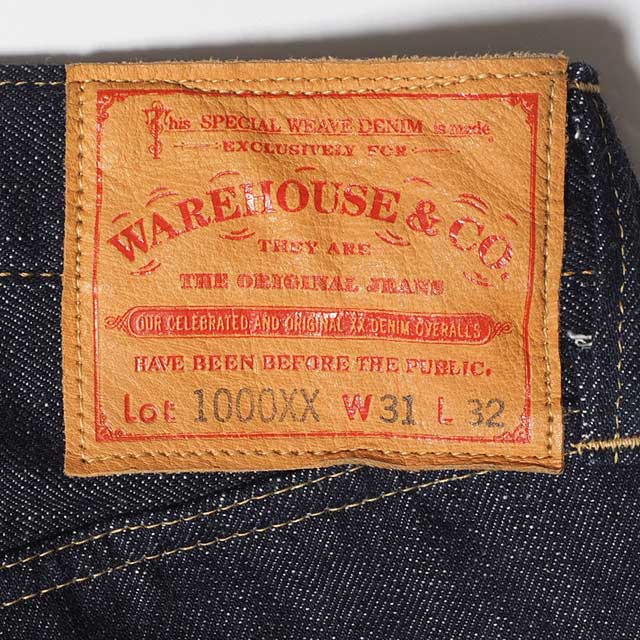 WAREHOUSE���������ϥ��� Lot 1000XX��(1946model)���ǥ˥� �����󥺡�DEADSTOCK BLUE���ꥸ�åɡ�NON WASH���������ϥ��� ���ƥå�����