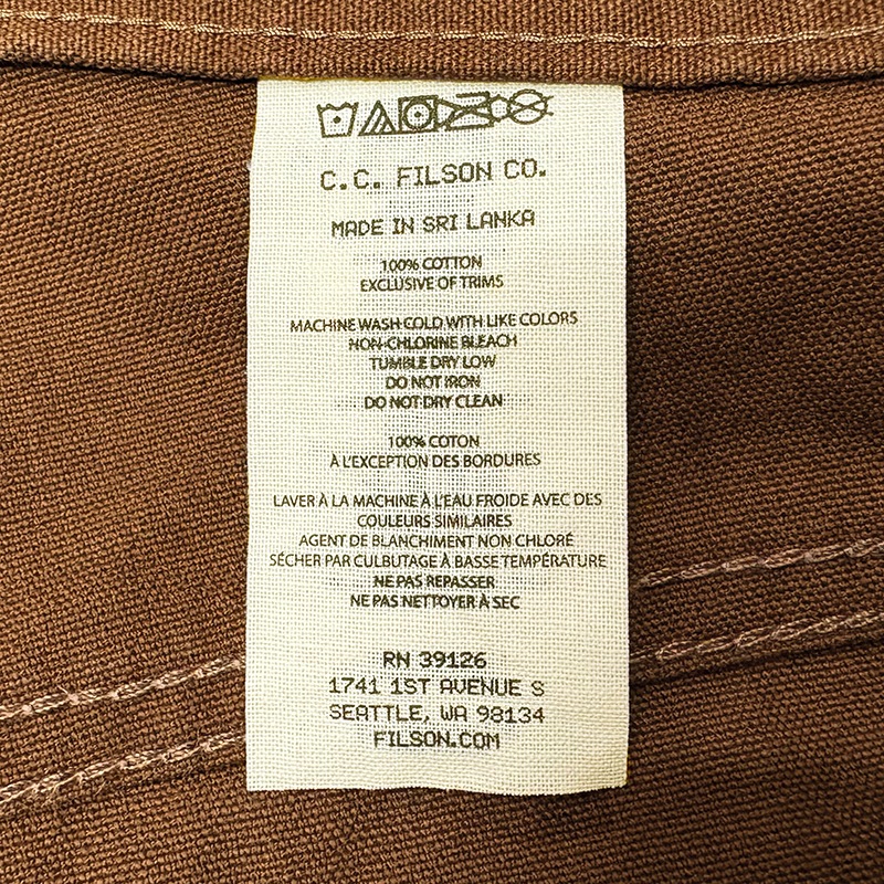 ��SALE 30%OFF��FILSON �ե��륽��DRY TIN 5POCKET PANT �ɥ饤 �ƥ��� 5�ݥ��å� �ѥ�ġ�col:BROWN��size:W32��L30ɽ����10.5oz���ƥ��󥯥�����COTTON100% ��USED �桼���ɡۡ���šۡ�Ź�޻����Բġ�