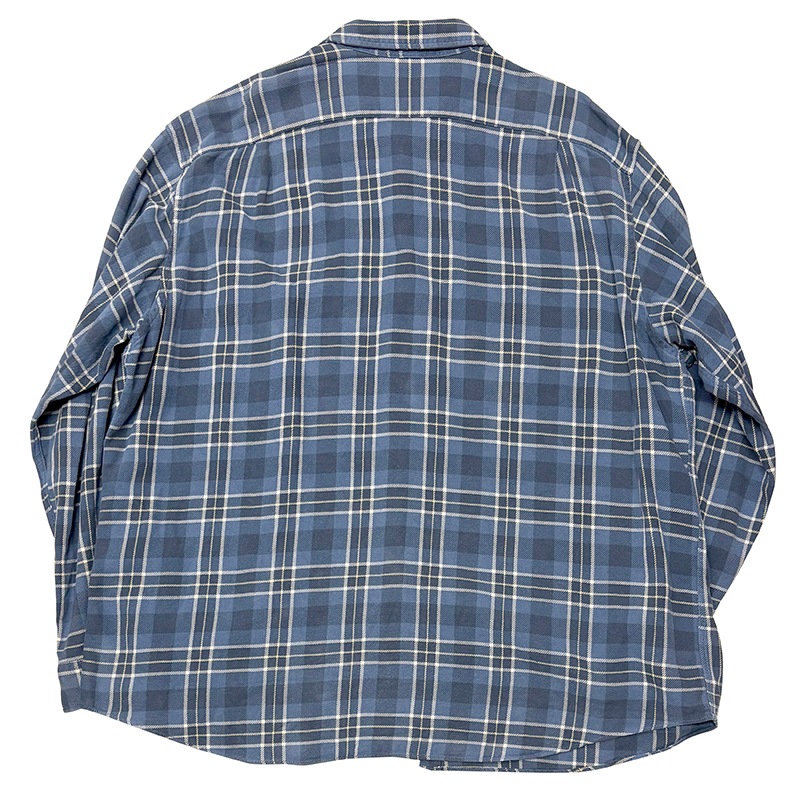 90s��Polo by Ralph Lauren �ݥ� ���ե������"FARRELL" L/S Flannel Shirt "�ե����" ���󥰥��꡼�� �ե��ͥ� ����ġ������å�����col.BLUE��WHITE��size:XXL ����VINTAGE �ӥ�ơ����ۡ���šۡ�Ź�޻����Բġ�
