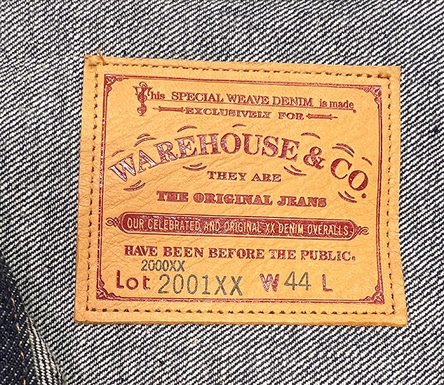 WAREHOUSE �������ϥ�����Lot 2001XX(2000XX) ��1941 MODEL�ۡ�DEAD STOCK BLUE����������󡡥ǥ˥ॸ�㥱�åȡ����ƥå����ա�������44����T�Хå�