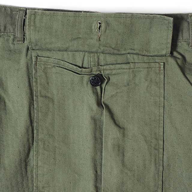 WAREHOUSE �������ϥ�����Lot 1098 U.S.ARMY HERRINGBONE PANTS��OD GREEN��NON WASH �Υ󥦥��å��塡̤�������إ��ܡ��󡡥ѥ��
