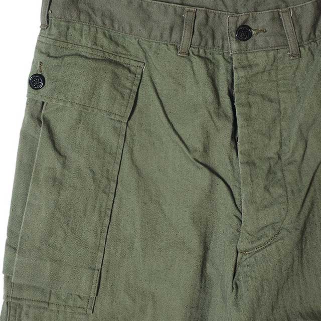 WAREHOUSE �������ϥ�����Lot 1098 U.S.ARMY HERRINGBONE PANTS��OD GREEN��NON WASH �Υ󥦥��å��塡̤�������إ��ܡ��󡡥ѥ��