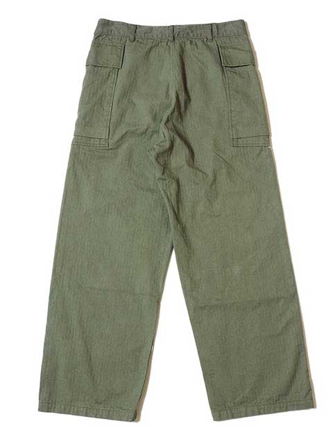 WAREHOUSE �������ϥ�����Lot 1098 U.S.ARMY HERRINGBONE PANTS��OD GREEN��NON WASH �Υ󥦥��å��塡̤�������إ��ܡ��󡡥ѥ��