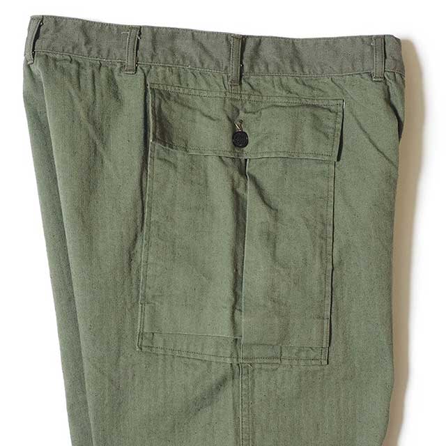 WAREHOUSE �������ϥ�����Lot 1098 U.S.ARMY HERRINGBONE PANTS��OD GREEN��NON WASH �Υ󥦥��å��塡̤�������إ��ܡ��󡡥ѥ��