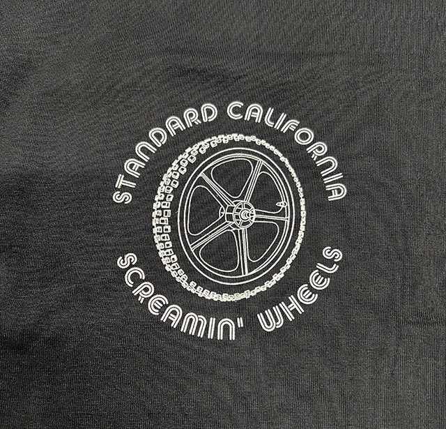 Screamin' Wheels �� STANDARD CALIFORNIA ����������ɥ���ե���˥� Old School Lightning Tee������T 2����BLACK/WHITE�ˡ������