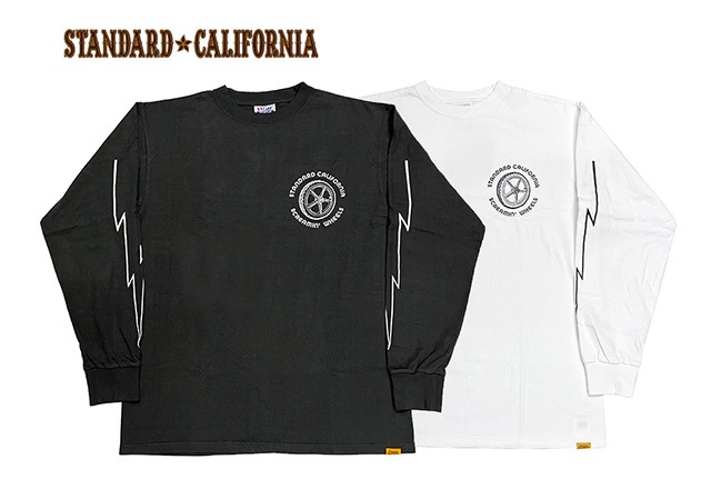 Screamin' Wheels �� STANDARD CALIFORNIA ����������ɥ���ե���˥� Old School Lightning Tee������T 2����BLACK/WHITE�ˡ������