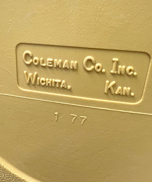 1977ǯ1����¤��Coleman ������ޥ� ����ॷ���륱���� ����꡼������ ��󥿥󥱡������ץ饹���å� ��Antique ����ƥ������ۡ���š�