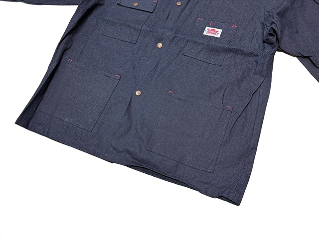 ��DEADSTOCK�� 70-80s��CABOOSE ���֡�����Denim Coverall �ǥ˥� ���С������롡col.INDIGO��size:XXL��Made in U.S.A. �ڥǥåɥ��ȥå���