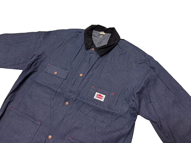 ��DEADSTOCK�� 70-80s��CABOOSE ���֡�����Denim Coverall �ǥ˥� ���С������롡col.INDIGO��size:XXL��Made in U.S.A. �ڥǥåɥ��ȥå���