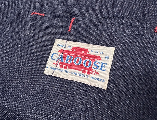 ��DEADSTOCK�� 70-80s��CABOOSE ���֡�����Denim Coverall �ǥ˥� ���С������롡col.INDIGO��size:XXL��Made in U.S.A. �ڥǥåɥ��ȥå���