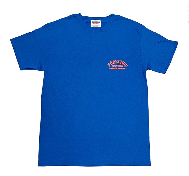 PORKCHOP GARAGE SUPPLY �ݡ�������å� ���졼�����ץ饤��FIRE UP TEE �ե����������å� T����ġ�Ⱦµ��3��(BLACK/WHITE/BLUE)��2025SS