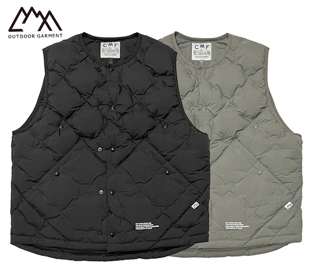 ��SALE 20%OFF��CMF OUTDOOR GARMENT ����ե� �����ȥɥ� �������ȡ�CMF WOVEN DOWN VEST �����֥� ������ �٥��ȡ�2��(BLACK/WOLF GRAY)��COMFY������������2025AW
