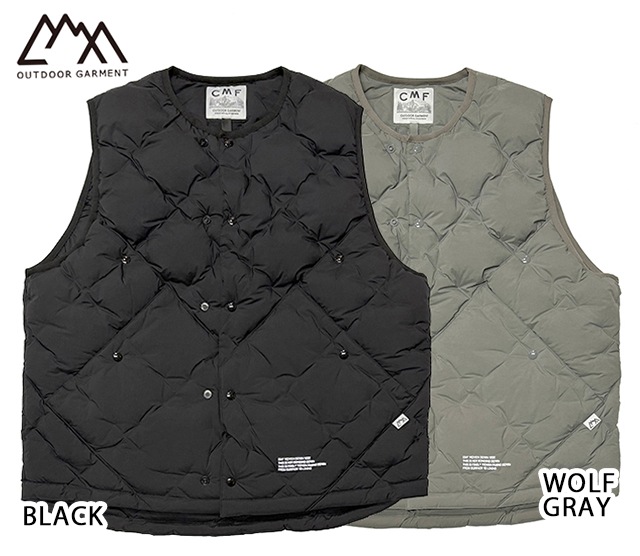 ��SALE 20%OFF��CMF OUTDOOR GARMENT ����ե� �����ȥɥ� �������ȡ�CMF WOVEN DOWN VEST �����֥� ������ �٥��ȡ�2��(BLACK/WOLF GRAY)��COMFY������������2025AW