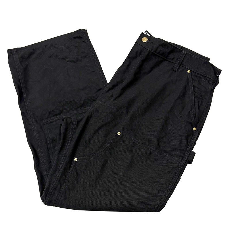 Carhartt �����ϡ��ȡ�Double Knee Painter Pants ���֥�ˡ� �ڥ��󥿡��ѥ�ġ�col.BLACK��size:W38��L28ɽ�������å����ϡ�COTTON100%����USED �桼���ɡۡ���šۡ�Ź�޻����Բġ�