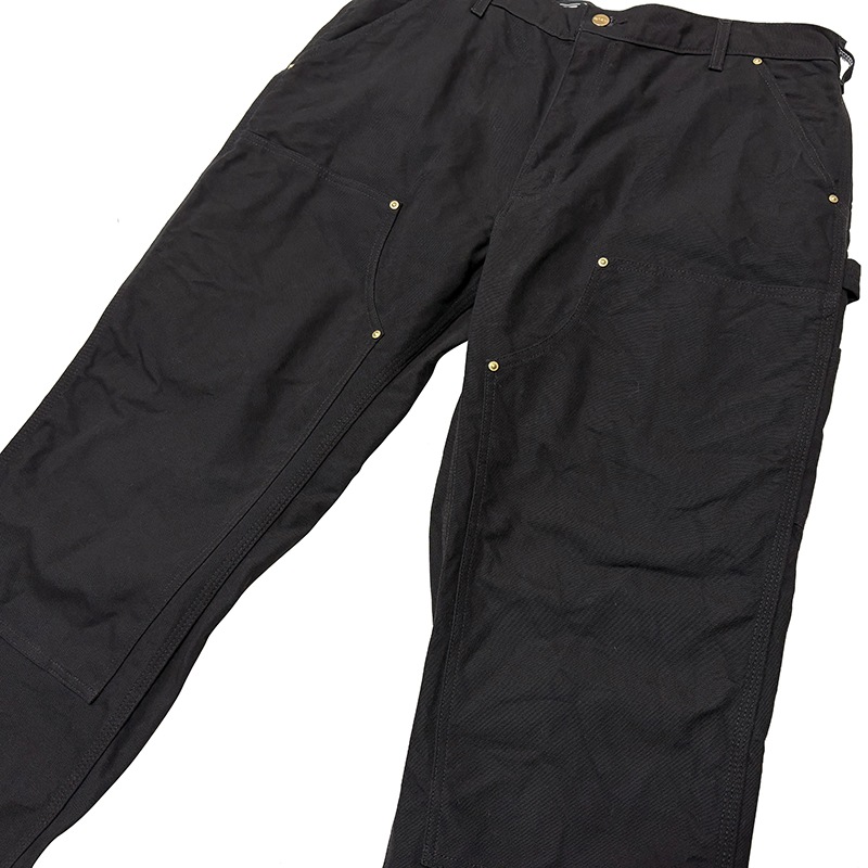 Carhartt �����ϡ��ȡ�Double Knee Painter Pants ���֥�ˡ� �ڥ��󥿡��ѥ�ġ�col.BLACK��size:W38��L28ɽ�������å����ϡ�COTTON100%����USED �桼���ɡۡ���šۡ�Ź�޻����Բġ�
