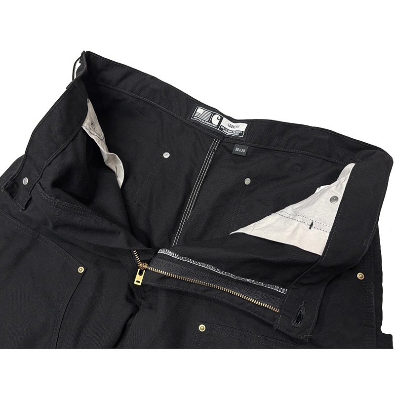 Carhartt �����ϡ��ȡ�Double Knee Painter Pants ���֥�ˡ� �ڥ��󥿡��ѥ�ġ�col.BLACK��size:W38��L28ɽ�������å����ϡ�COTTON100%����USED �桼���ɡۡ���šۡ�Ź�޻����Բġ�