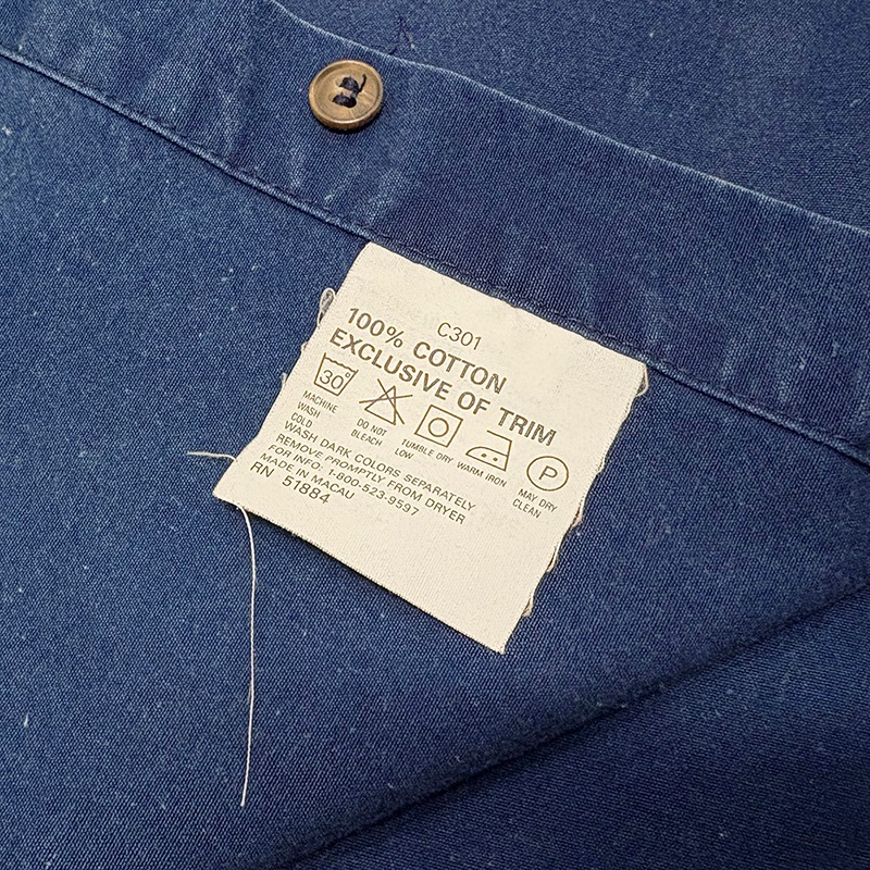'90��patagonia �ѥ����˥���INDIGO WORK SHIRTS ����ǥ��� �������ġ�col.INDIGO��size:MEN'S XL��COTTON100%����VINTAGE �ӥ�ơ����ۡ���šۡ�Ź�޻����Բġ�