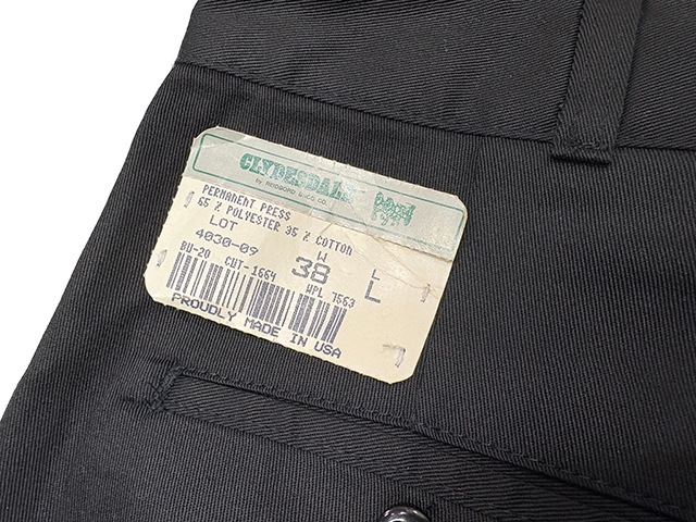 ��SALE 20%OFF��80s��CLYDESDALE ���饤���ǡ��롡by REIDBORD BROS.,CO.��Work Pants ����ѥ�ġ�col.BLACK��size:38��Made in U.S.A.  ��VINTAGE ������ơ����ۡ���šۡ�Ź�޻����Բġ�