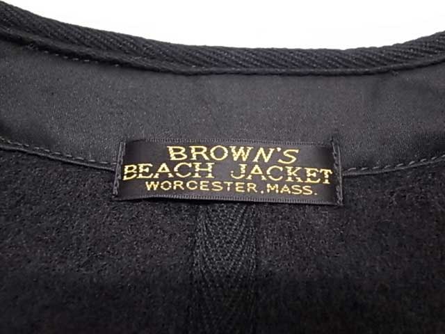 BROWN'S BEACH JACKET �֥饦�󥺥ӡ������㥱�å� ��NO.524 LOW NECK VEST �����ͥå� �ݼ� �٥��ȡ�BLACK �֥�å���2025ǯ��ǥ�