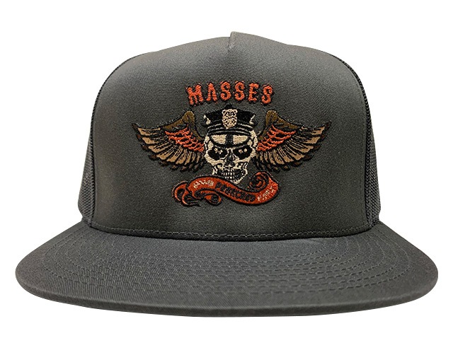 MASSES ޥ  PORKCHOP GARAGE SUPPLY ݡå 졼 ץ饤MESH CAP EAGLE P å奭å 롡3(BLACK/CHARCOAL/NAVY)