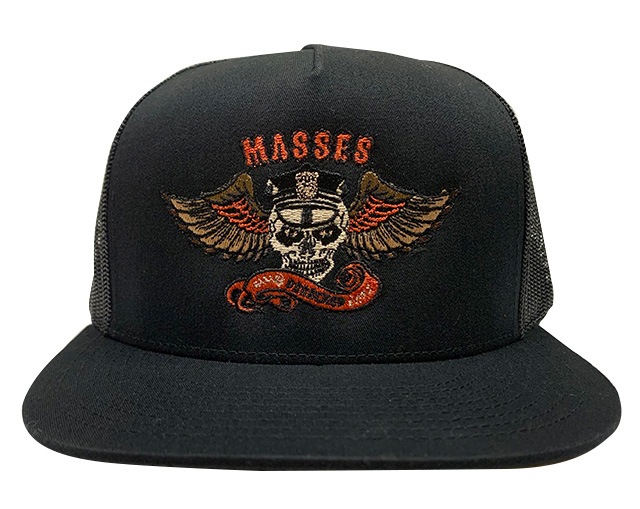 MASSES ޥ  PORKCHOP GARAGE SUPPLY ݡå 졼 ץ饤MESH CAP EAGLE P å奭å 롡3(BLACK/CHARCOAL/NAVY)